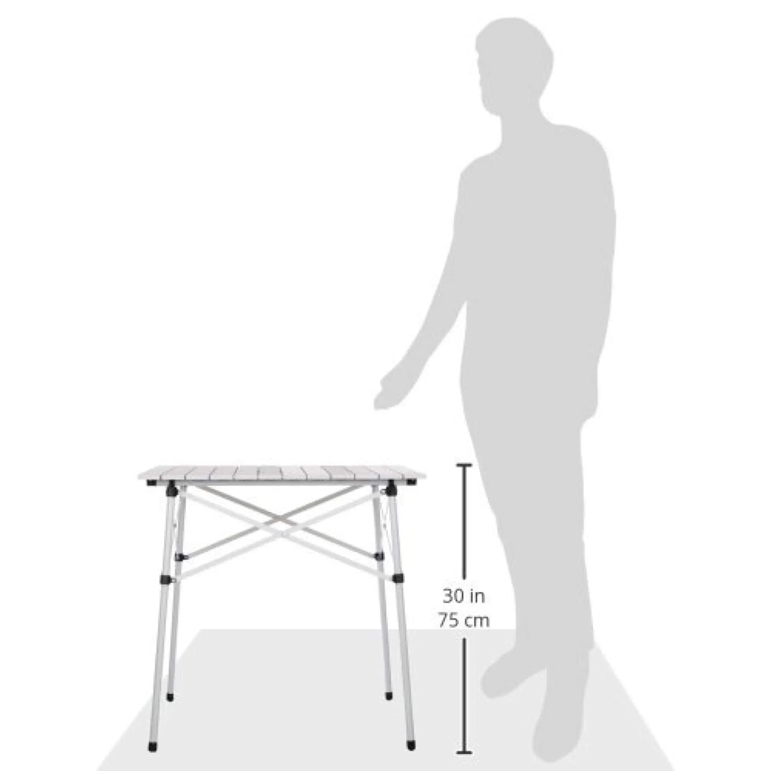 Coleman Outdoor Folding Table | Ultra Compact Aluminum Camping Table, White - Image 5
