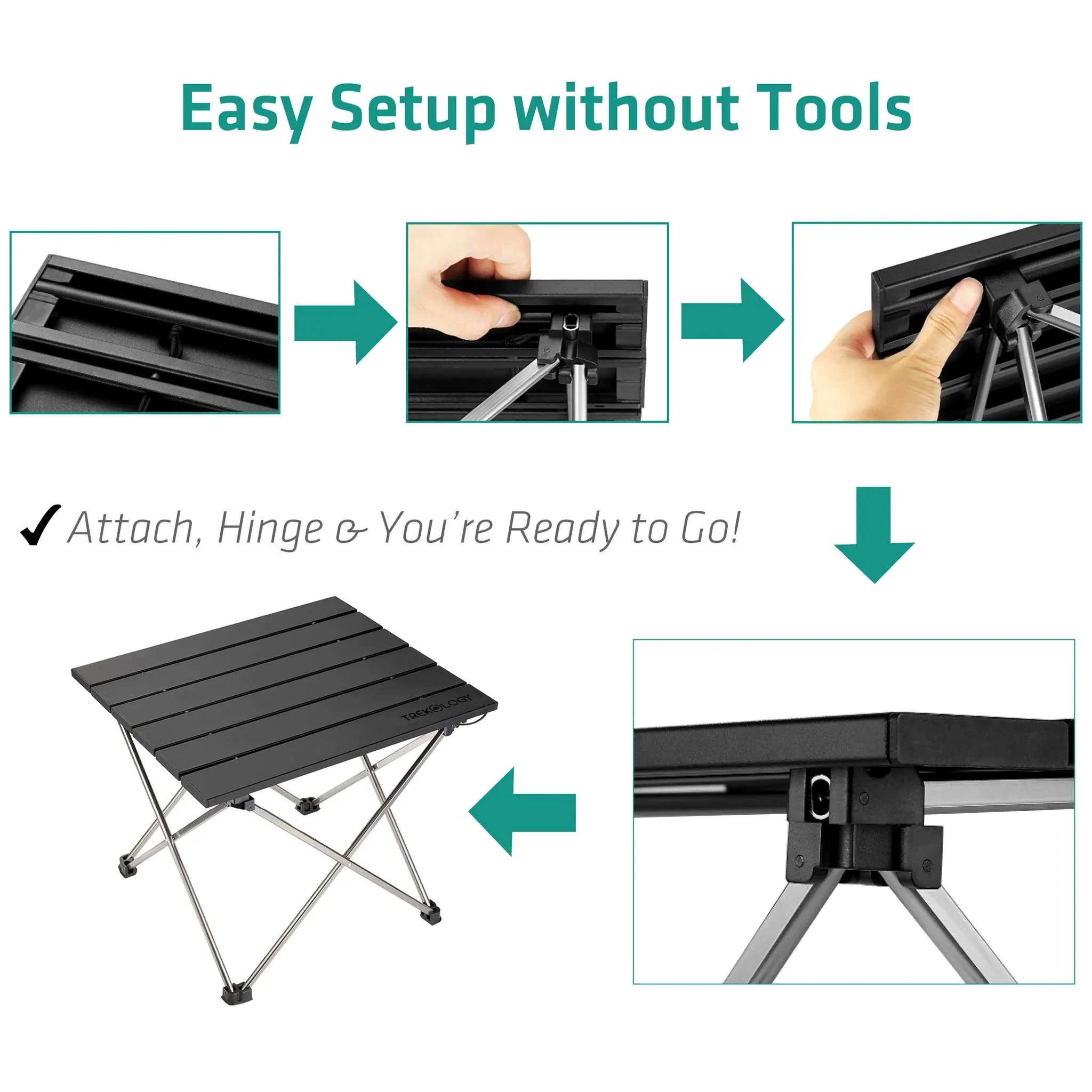 Camp Table, Small Folding Table Portable Table - Image 5