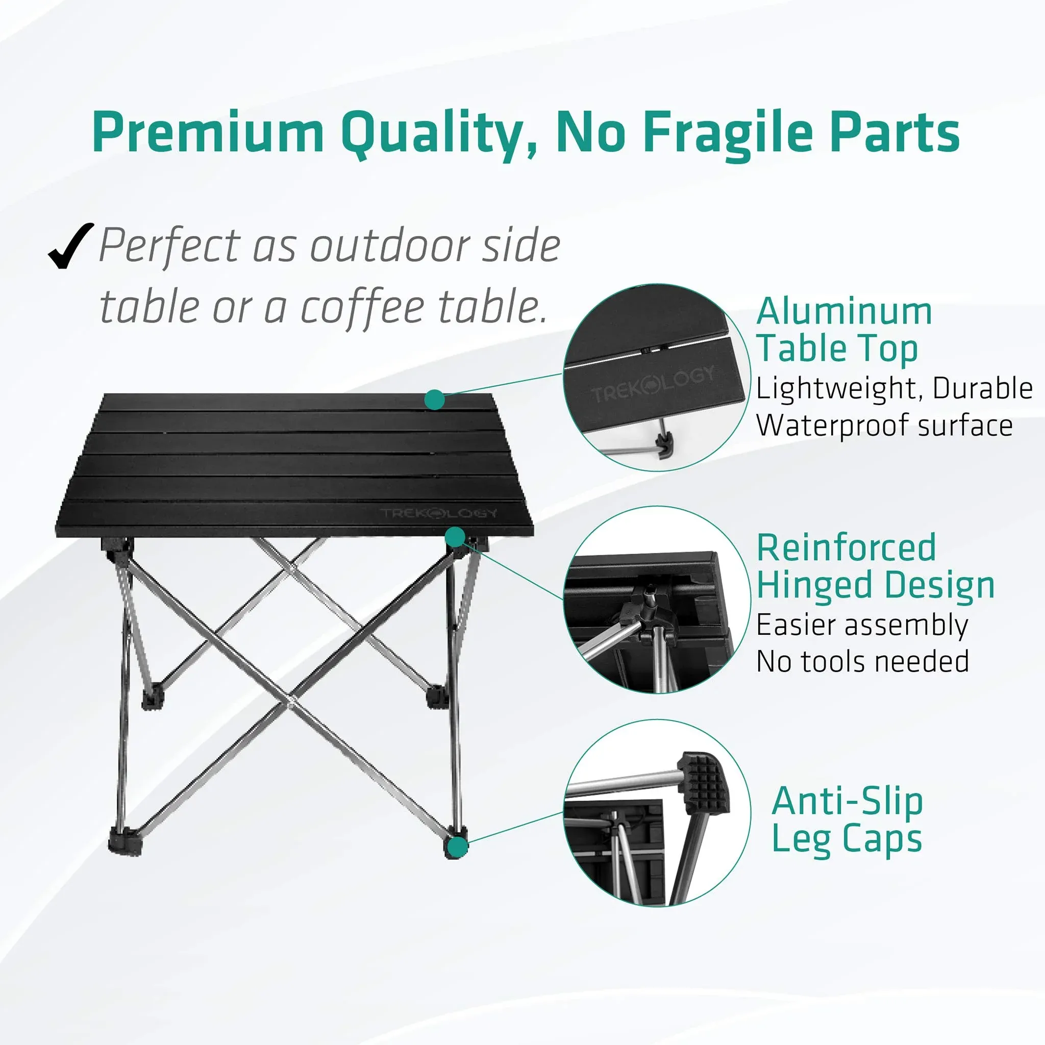 Camp Table, Small Folding Table Portable Table - Image 4