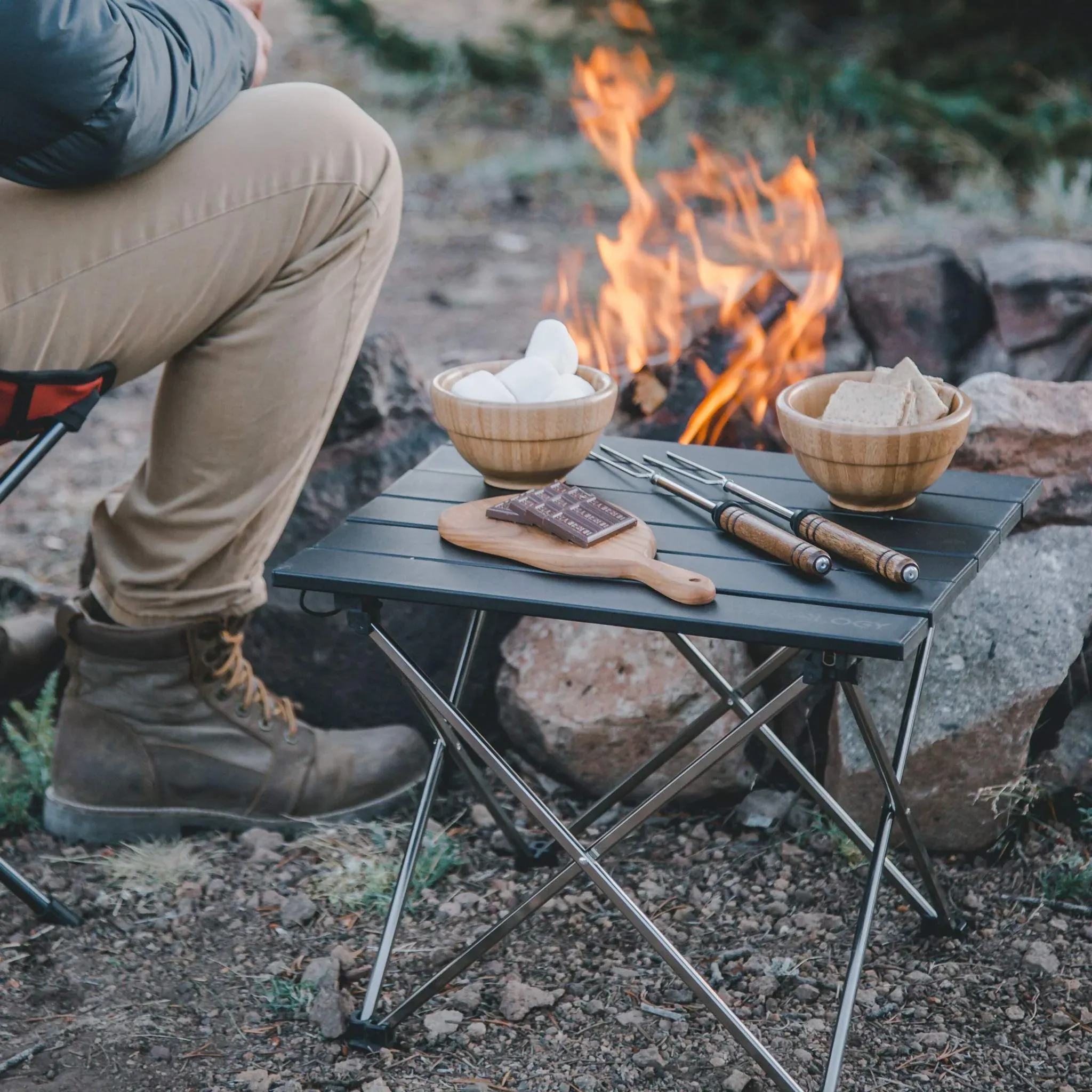 Camp Table, Small Folding Table Portable Table - Image 8